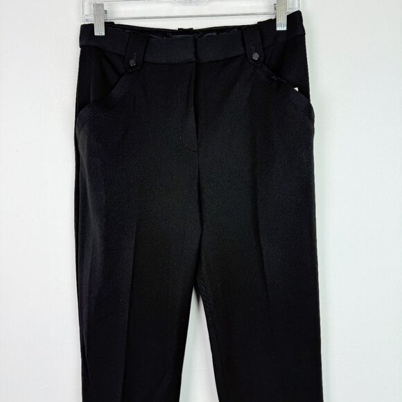 NWT Express Columnist Barely Boot High Rise Pants Stretch Black Size 6 SHORT NEW - Picture 2 of 12